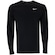 Camiseta Masculina Nike Manga Longa Dri-Fit Miler Top PRETO