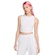 Blusa Cropped Regata Feminina Nike Sportswear Essentials BRANCO