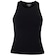 Camiseta Regata Feminina Oxer com Bojo Canelada Sem Costura PRETO