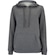 Blusa de Moletom Feminino Oxer com Capuz Canguru Fleece CINZA MESCLA