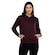 Blusa de Moletom Feminino Oxer com Capuz Canguru Fleece VINHO