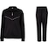 Conjunto de Agasalho Oxer Feminino Politrico Bolso Recortes PRETO/ROSA CLA