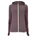 Jaqueta Feminina Oxer com Capuz Jogging com Bolso Seguro ROXO ESCURO
