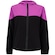 Jaqueta Feminina Oxer com Capuz Recortada Packable Refletivo ROXO/PRETO