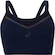 Top Fitness com Bojo Fixo ASICS Alta Sustentação Manta AZUL ESCURO