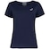 Camiseta Feminina ASICS Manga Curta Selada New AZUL ESCURO