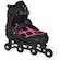Patins Oxer First Wheels Ajustável Infantil PRETO/ROSA