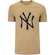 Camiseta do New York Yankees New Era Masculina Logo BEGE