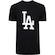 Camiseta Los Angeles Dodgers Masculina New Era Manga Curta Logo PRETO