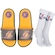 Chinelo Los Angeles Lakers Rider NBA Slide + Meia Cano Alto - Adulto AMARELO/PRETO