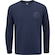 Camiseta Infantil Oxer Manga Longa Casual AZUL ESCURO