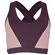 Top Fitness com Bojo Removível Oxer Alça Cruzada Textura Média Sustentação Adulto ROXO ESCURO