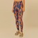 Calça Legging Feminina Farm Andorinha Listrada AZUL/ROSA