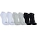 Kit 3 Pares de Meias Invisível Esportiva Light Tamanho 39-44 Oxer Adulto BRANCO/CINZA
