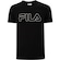 Camiseta Masculina Fila Manga Curta Letter Outline PRETO