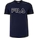 Camiseta Masculina Fila Manga Curta Letter Outline AZUL ESCURO