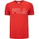Camiseta Masculina Fila Manga Curta Letter Outline VERMELHO