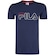 Camiseta Masculina Fila Manga Curta Letter Outline AZUL ESC/BRANCO