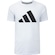 Camiseta Masculina adidas Manga Curta Essentials Logo BRANCO/PRETO