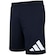 Bermuda Masculina adidas Logo AZUL ESC/BRANCO