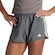 Short Feminino adidas Pacer 3 Listras CINZA