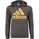 Blusão Masculino adidas com Capuz Big Logo MARROM ESCURO