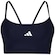 Top Fitness sem Bojo adidas Baixa Sustentação Latin Fit Solid Adulto AZUL ESCURO