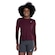 Camiseta Feminina ASICS Manga Longa UV Leve VINHO