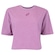 Blusa Cropped Feminina ASICS Manga Curta Malha ROXO CLARO