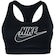 Top Fitness com Bojo Nike Média Sustentação Swoosh Futura BRA Adulto PRETO
