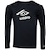 Camiseta Juvenil Umbro Manga Longa Basic UV PRETO
