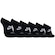 Kit de Meias Nike Everyday Plus Cushioned Footie com 3 Pares Adulto PRETO