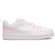 Tênis Nike Court Borough Low Recraft Júnior BRANCO/ROSA CLA