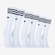 Kit de Meia adidas Originals Cano Alto Crew Solid 3 Pares BRANCO