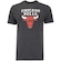 Camiseta do Chicago Bulls Masculina NBA Manga Curta City2city PRETO MESCLA