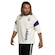 Camiseta do Los Angeles Lakers NBA Masculina Rib Sleeve OFF WHITE
