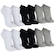 Kit de Meia ASICS No Show Soft Tamanho 34-38 com 6 Pares PRETO/BRANCO
