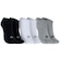 Kit 3 Pares de Meias Invisible Tamanho 39-44 Asics Adulto PRETO/BRANCO