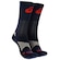 Meia Rally Crew 10k Cano Alto Tamanho 39-44 ASICS Adulto AZUL ESC/LARANJA