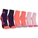 Kit 3 Pares de Meias ASICS Cano Baixo Quarter Tamanho 34-38 Adulto ROXO ESC/ROSA