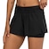 Short Feminino Oxer Duplo Vivos com Bermuda Interna e Bolsos PRETO