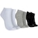 Kit 3 Pares de Meias Atoalhadas Cano Baixo Tamanho 39-44 Casual Oxer Adulto BRANCO/CINZA