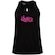 Camiseta Regata Feminina Fit Dance Transpassada PRETO/ROSA