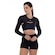 Blusa Cropped Feminina FitDAnce Cirre PRETO