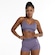 Top Fitness com Bojo Nike Baixa Sustentação Dri-Fit Indy SPT BRA LILAS