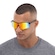 Óculos de Sol Oxer Dobrável Esportivo Adulto PRETO/VERMELHO