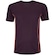 Camiseta Masculina Oxer Manga Curta Recorte com Vivo ROXO ESCURO