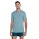 Camiseta Masculina Oxer Manga Curta Crepe Estampada AZUL CLA/AZUL ESC