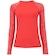 Camiseta de Natação Feminina Oxer Manga Longa Estampada Proteção UV 50+ Coral