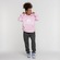 Blusão de Moletom adidas com Capuz Big Logo ROSA CLA/BRANCO